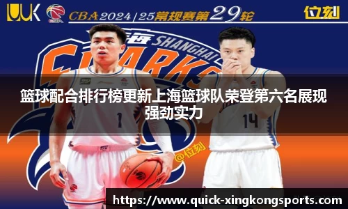 篮球配合排行榜更新上海篮球队荣登第六名展现强劲实力